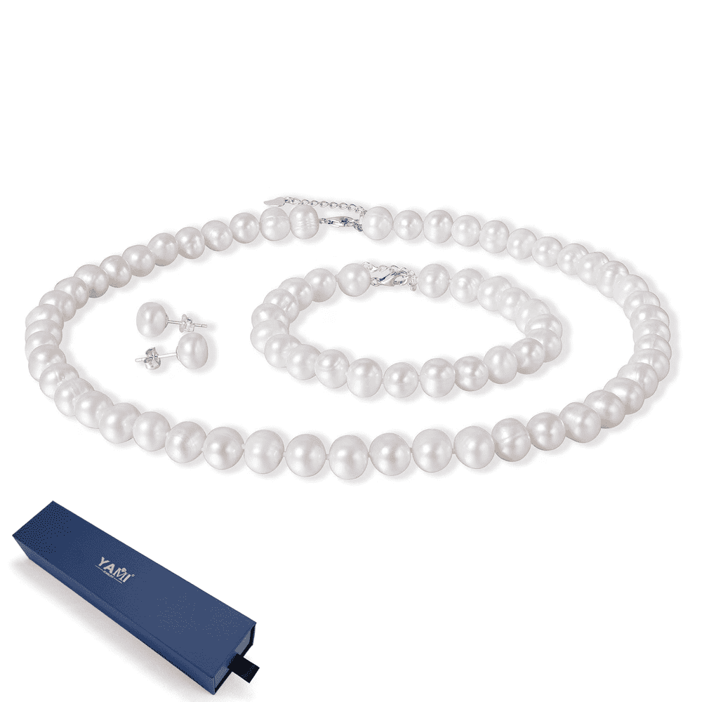 Yami 7-7.5mm Freshwater Pearl Sterling Silver Jewelry Set: $52.99 Yami 7-7.5mm Freshwater Pearl Sterling Silver Jewelry Set: $52.99