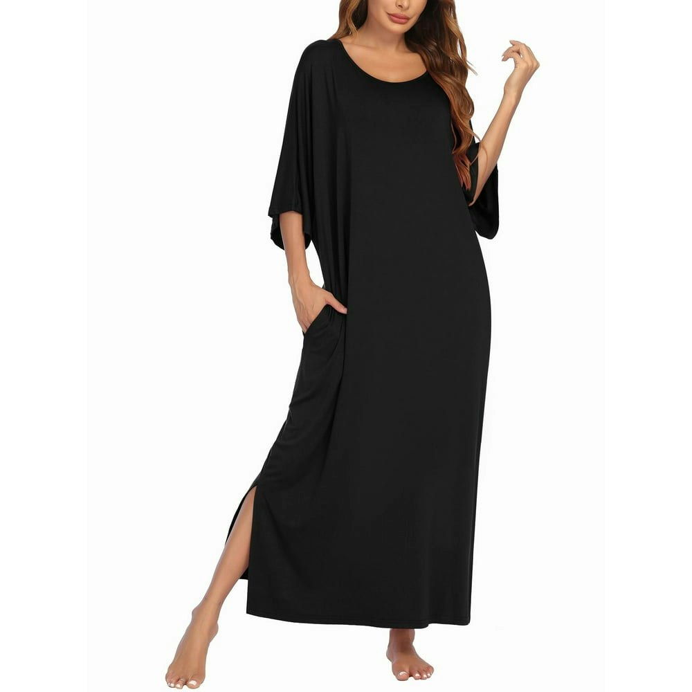 Avidlove Women's Long Short Sleeve Sleepshirt with Pockets: $19.99 Avidlove Women's Long Short Sleeve Sleepshirt with Pockets: $19.99