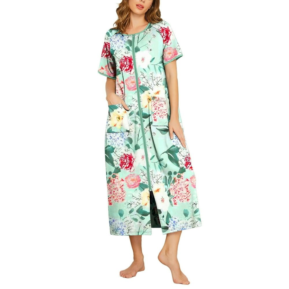 Avidlove Women's Zipper Front Full-Length Housecoat: $25.99 Avidlove Women's Zipper Front Full-Length Housecoat: $25.99