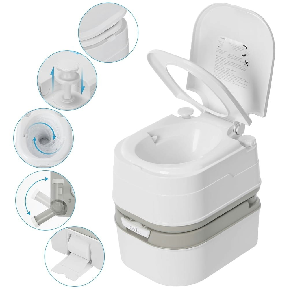Kohree 6.3-Gallon Portable Toilet: $145.99 Kohree 6.3-Gallon Portable Toilet: $145.99