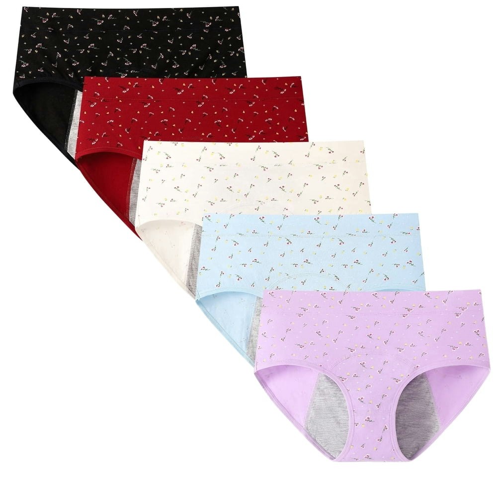Hbhpov Women's Leakproof Protective Menstrual Panties 5-Pack: $15.99 Hbhpov Women's Leakproof Protective Menstrual Panties 5-Pack: $15.99