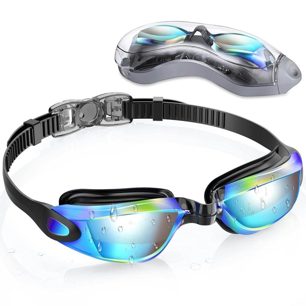 Aegend Mirrored Adult Swim Goggles: $12.97 Aegend Mirrored Adult Swim Goggles: $12.97