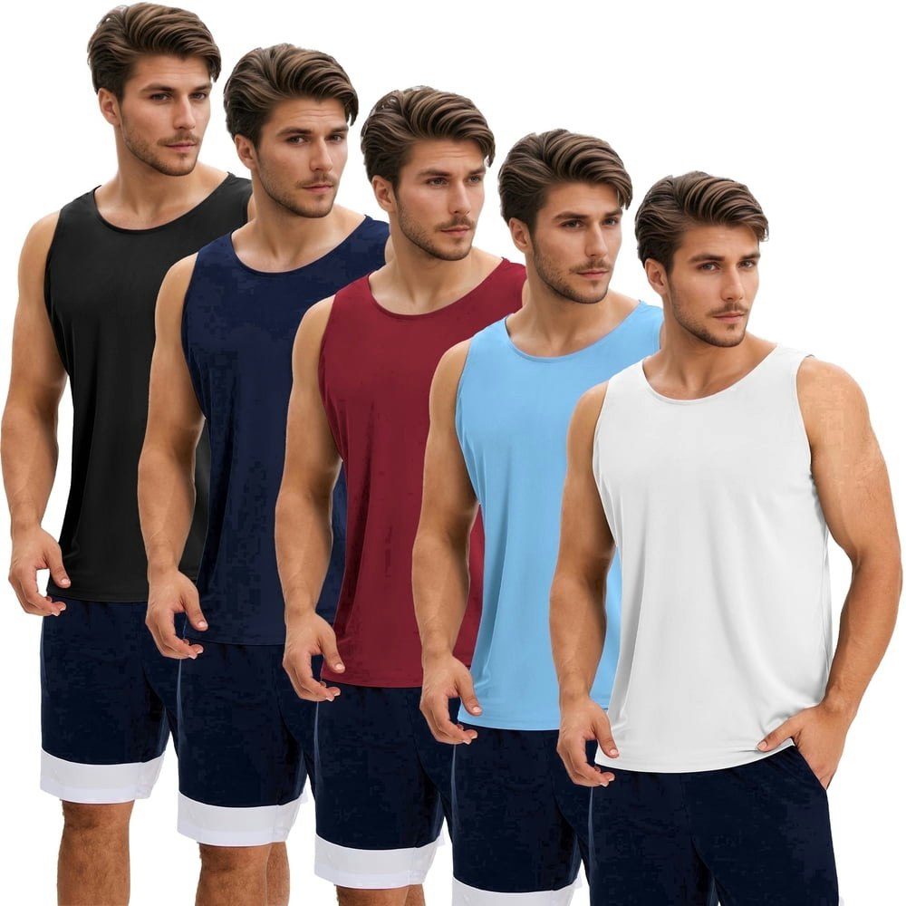 Telaleo Men's Quick Dry Tank Top 5-Pack: $24.29 Telaleo Men's Quick Dry Tank Top 5-Pack: $24.29