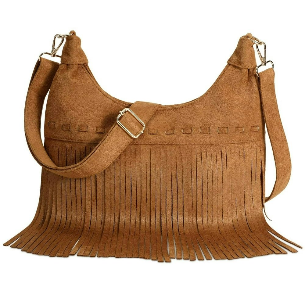 Jasgood Western Suede Leather Fringe Crossbody Bag: $17.99