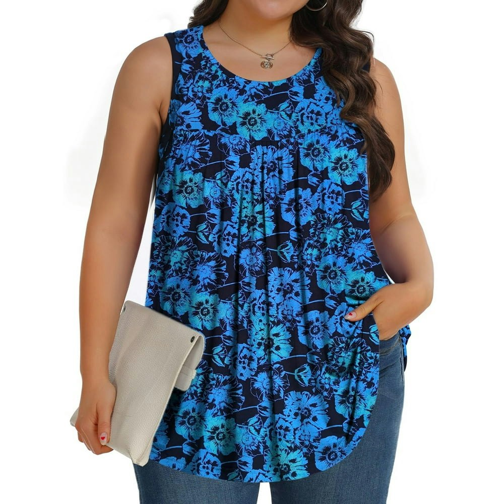 Fantaslook Women's Plus Size Sleeveless Tunic Tank Top: $11.99 Fantaslook Women's Plus Size Sleeveless Tunic Tank Top: $11.99