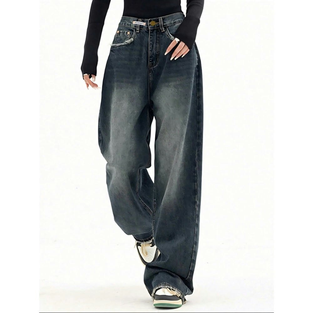 Emmiol Women's High-Waisted Baggy Barrel Jeans: $29.99 Emmiol Women's High-Waisted Baggy Barrel Jeans: $29.99