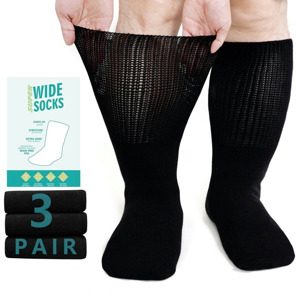 Uneei Cotton Diabetic Crew Socks 3-Pair Pack: $14.69 Uneei Cotton Diabetic Crew Socks 3-Pair Pack: $14.69
