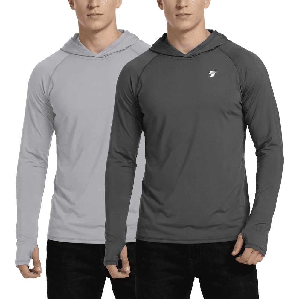 Telaleo Men's UPF 50+ Performance Long Sleeve Hoodie 2-Pack: $19.99 Telaleo Men's UPF 50+ Performance Long Sleeve Hoodie 2-Pack: $19.99