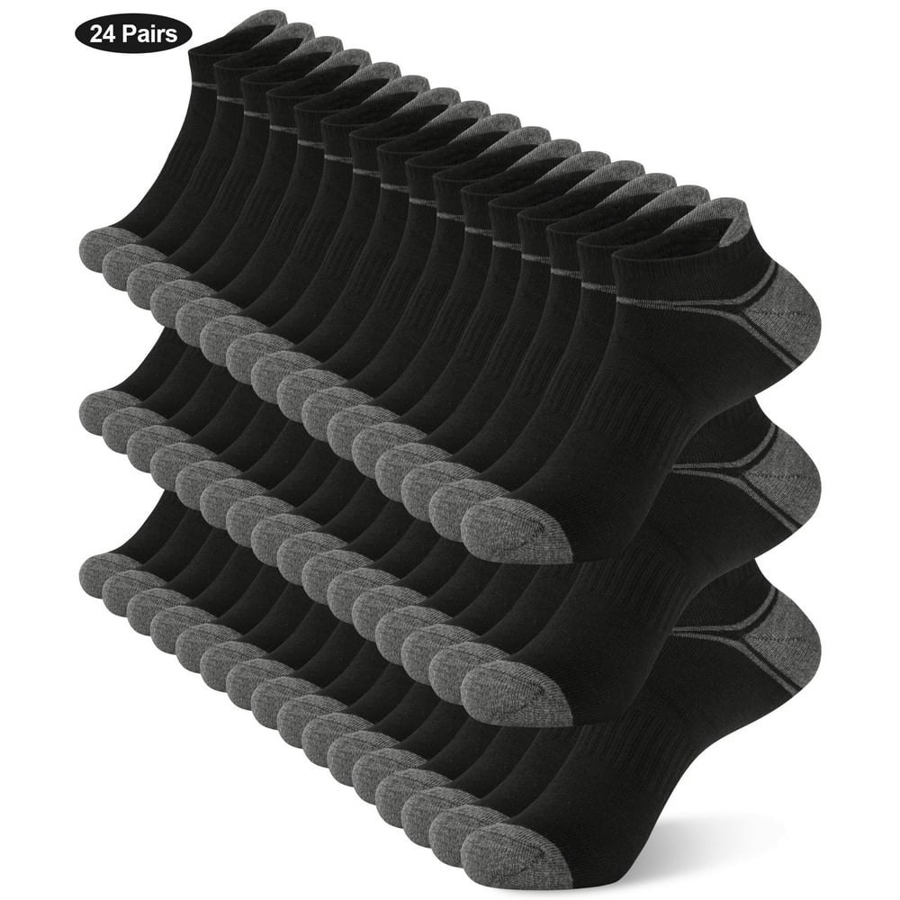 Koithot Men's Low Cut Ankle Socks 24-Pair Pack: $17.99 Koithot Men's Low Cut Ankle Socks 24-Pair Pack: $17.99
