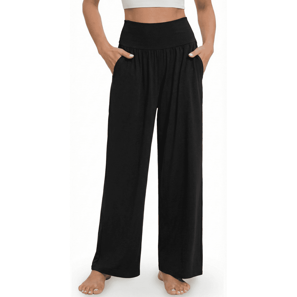 Somer Women's High-Waisted Wide Leg Yoga Pants: $12.89 Somer Women's High-Waisted Wide Leg Yoga Pants: $12.89