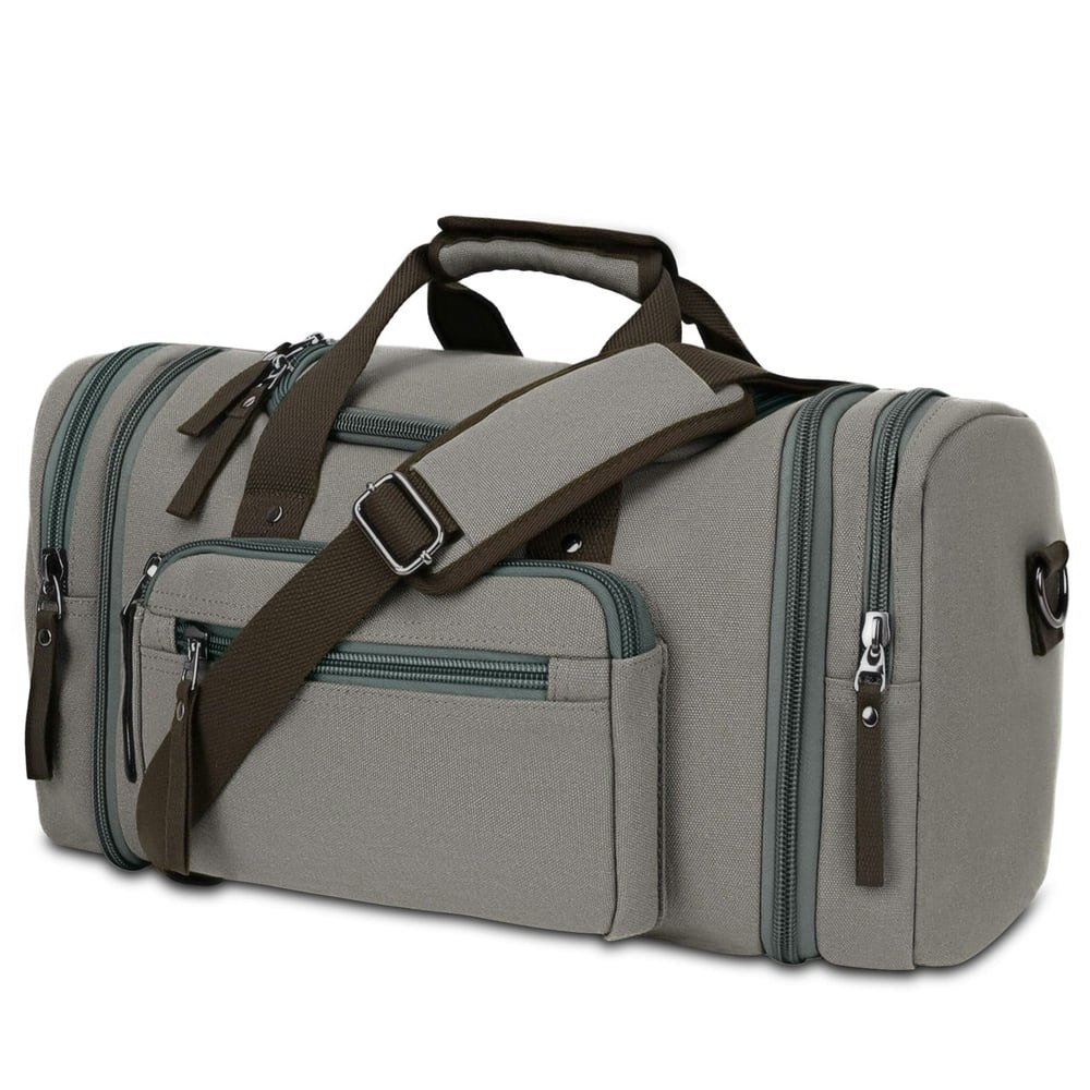 Dakomm 50L Expandable Canvas Travel Duffel Bag: $26.99