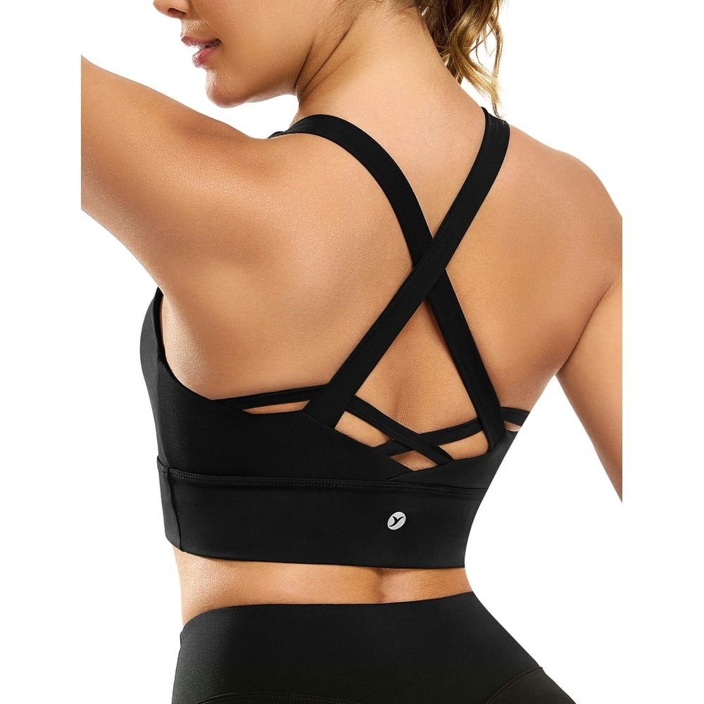 Women's Criss-Cross Back Padded Sports Bra: $16.99 Women's Criss-Cross Back Padded Sports Bra: $16.99