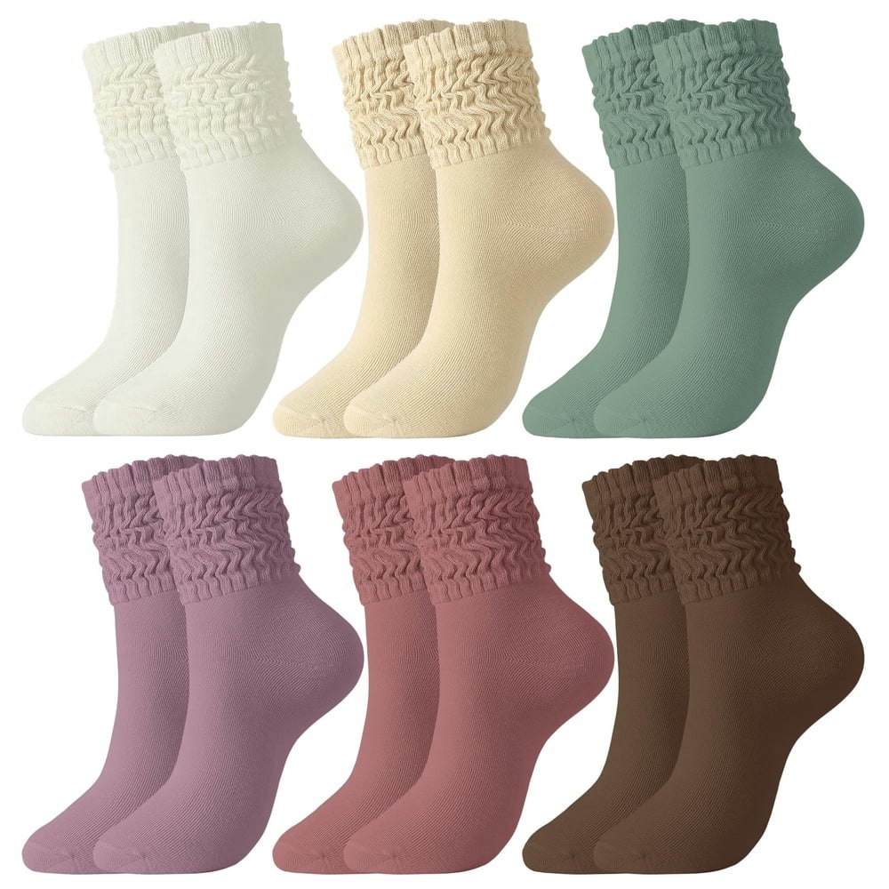 Bocaoying Women's Slouch Socks 6-Pack: $10 Bocaoying Women's Slouch Socks 6-Pack: $10