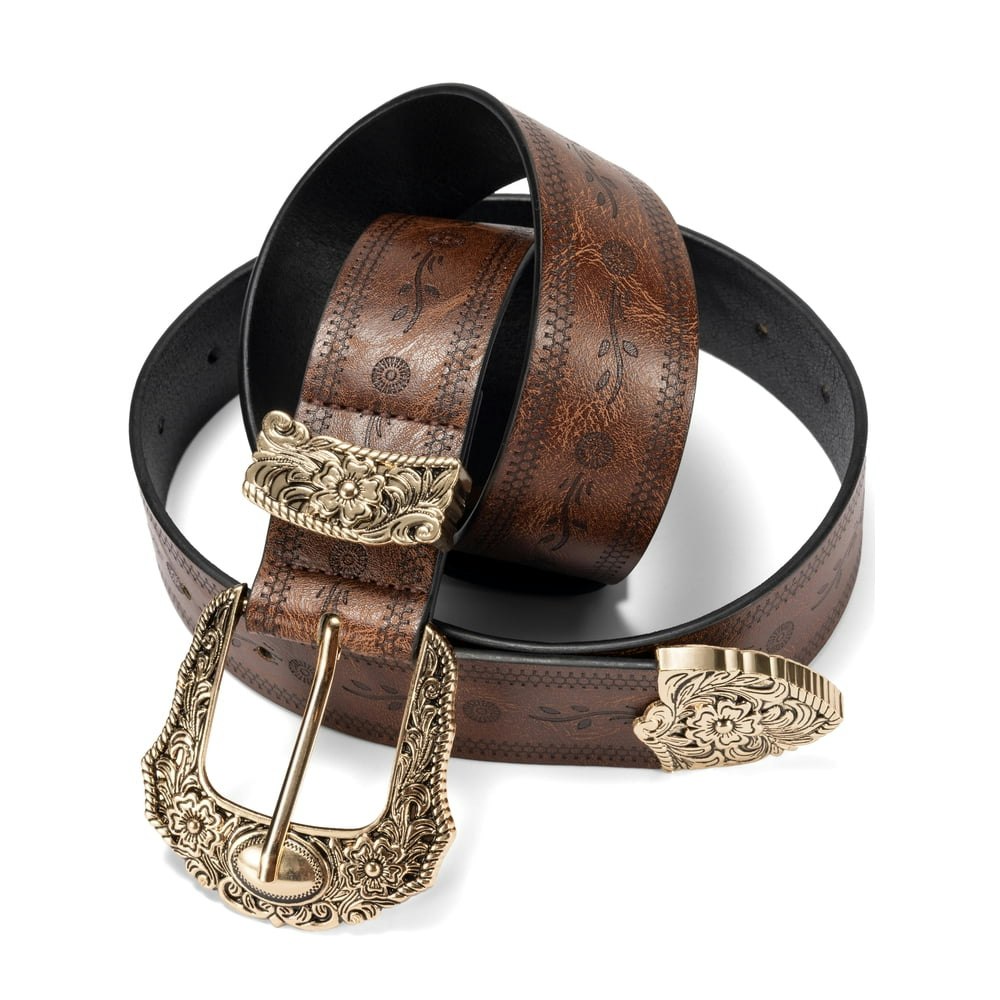Punplita Women's Embossed Western Belt: $12.99 Punplita Women's Embossed Western Belt: $12.99
