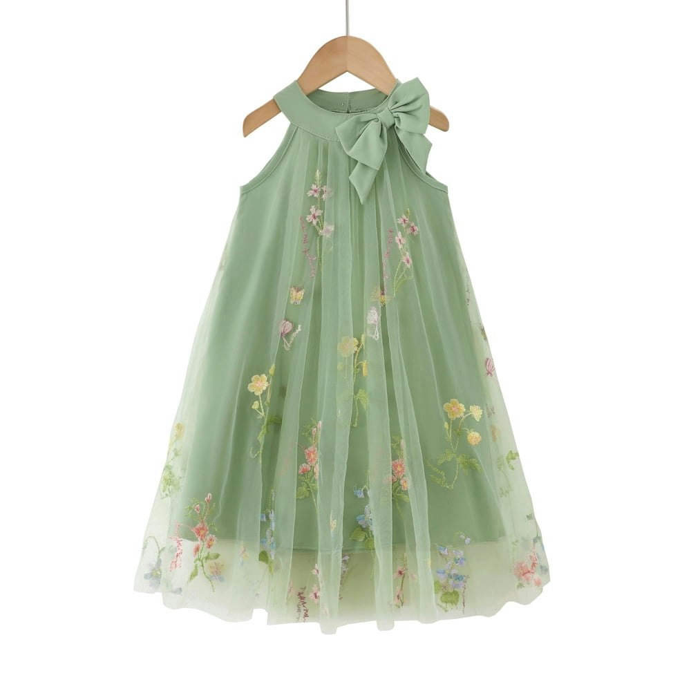 Toddler Girls Tulle Halter Dress: $13.49