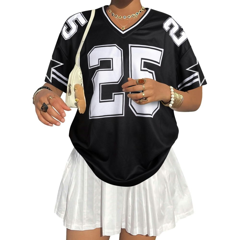 KimSoong Women's V-Neck Graphic Jersey T-Shirt: $14.99 KimSoong Women's V-Neck Graphic Jersey T-Shirt: $14.99