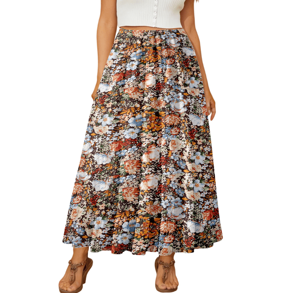 UVN Women's Floral Chiffon A-Line Maxi Skirt: $17.99 UVN Women's Floral Chiffon A-Line Maxi Skirt: $17.99