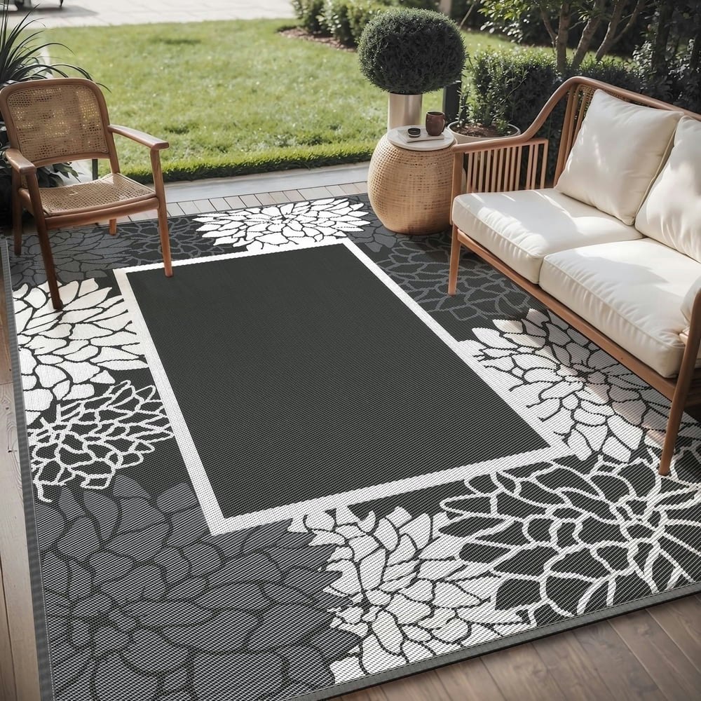 Sixhome 5'x8' Waterproof Reversible Patio Rug: $19.99