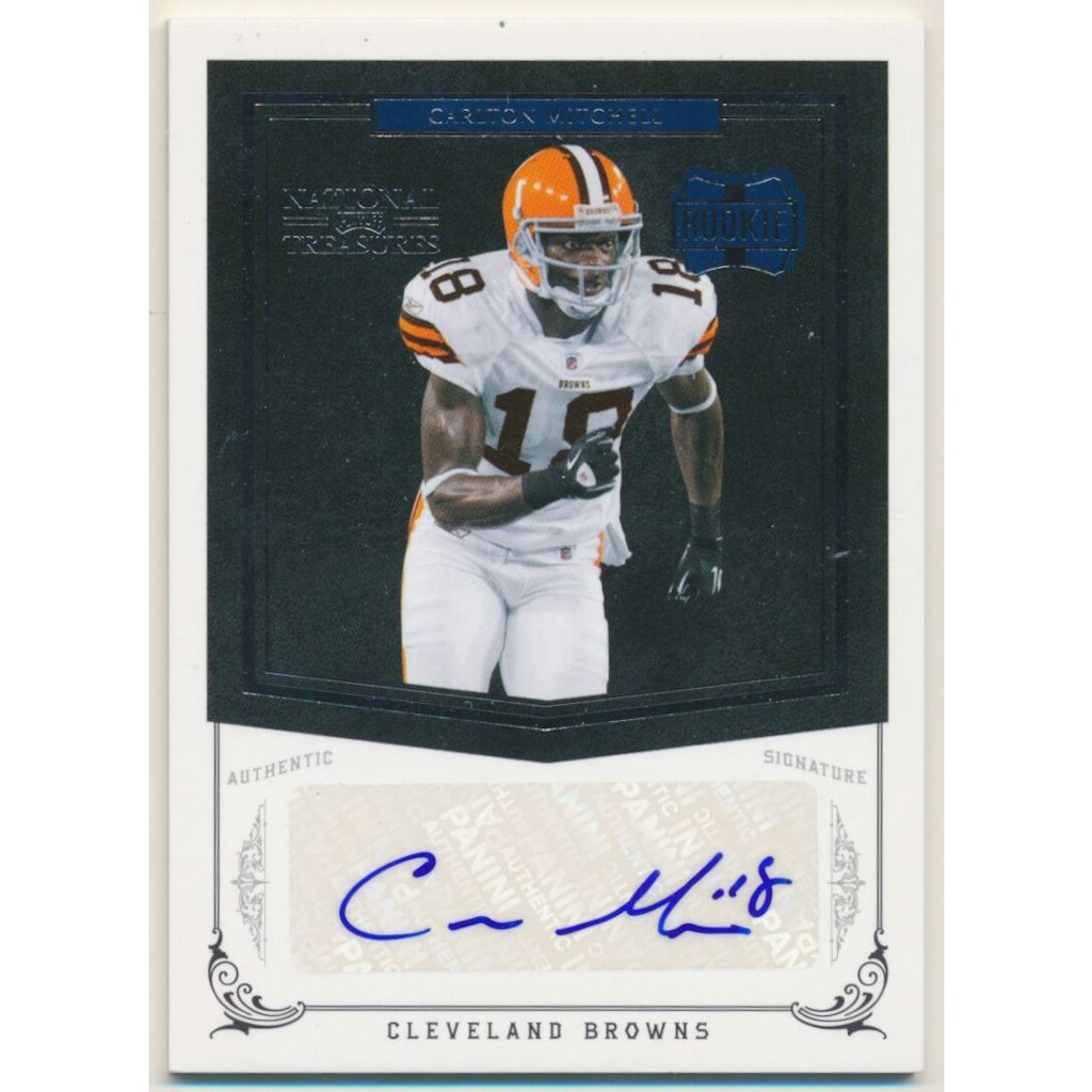 2010 Playoff National Treasures Carlton Mitchell Rookie Autograph Card: $12 2010 Playoff National Treasures Carlton Mitchell Rookie Autograph Card: $12