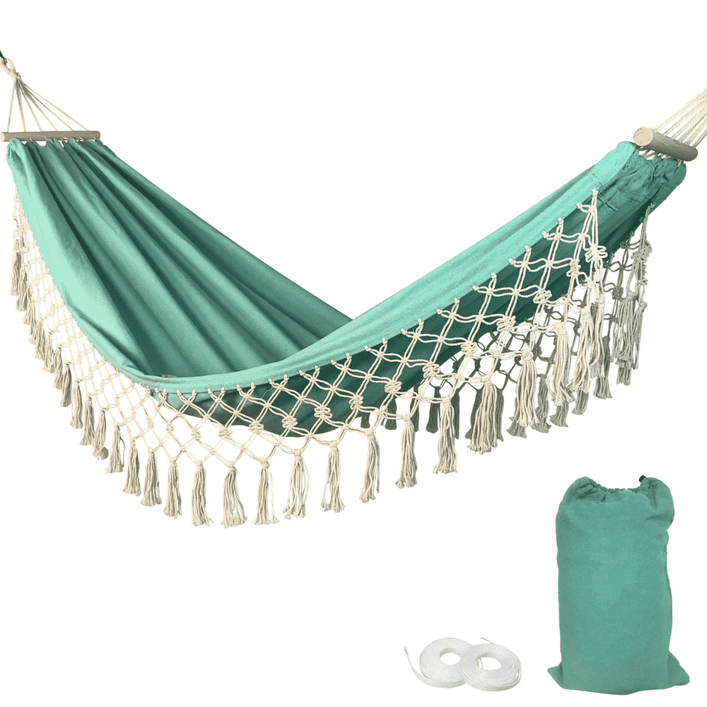 Duanjy Cotton Garden Hammock with Tassels: $27.99 Duanjy Cotton Garden Hammock with Tassels: $27.99