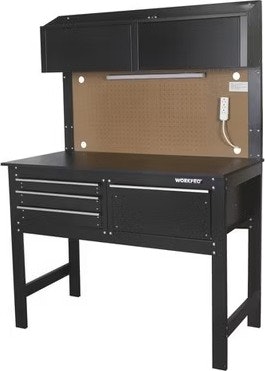 WorkPro 2-in-1 48" Workbench & Cabinet Combo w/ Light: $107
