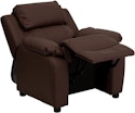 Flash Furniture Kids' Charlie LeatherSoft Recliner Chair for $74 + free shipping
