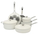 Sur La Table Kitchen Essentials Potluck Porch 10-Piece Ceramic Nonstick Cookware Set for $43 + free shipping