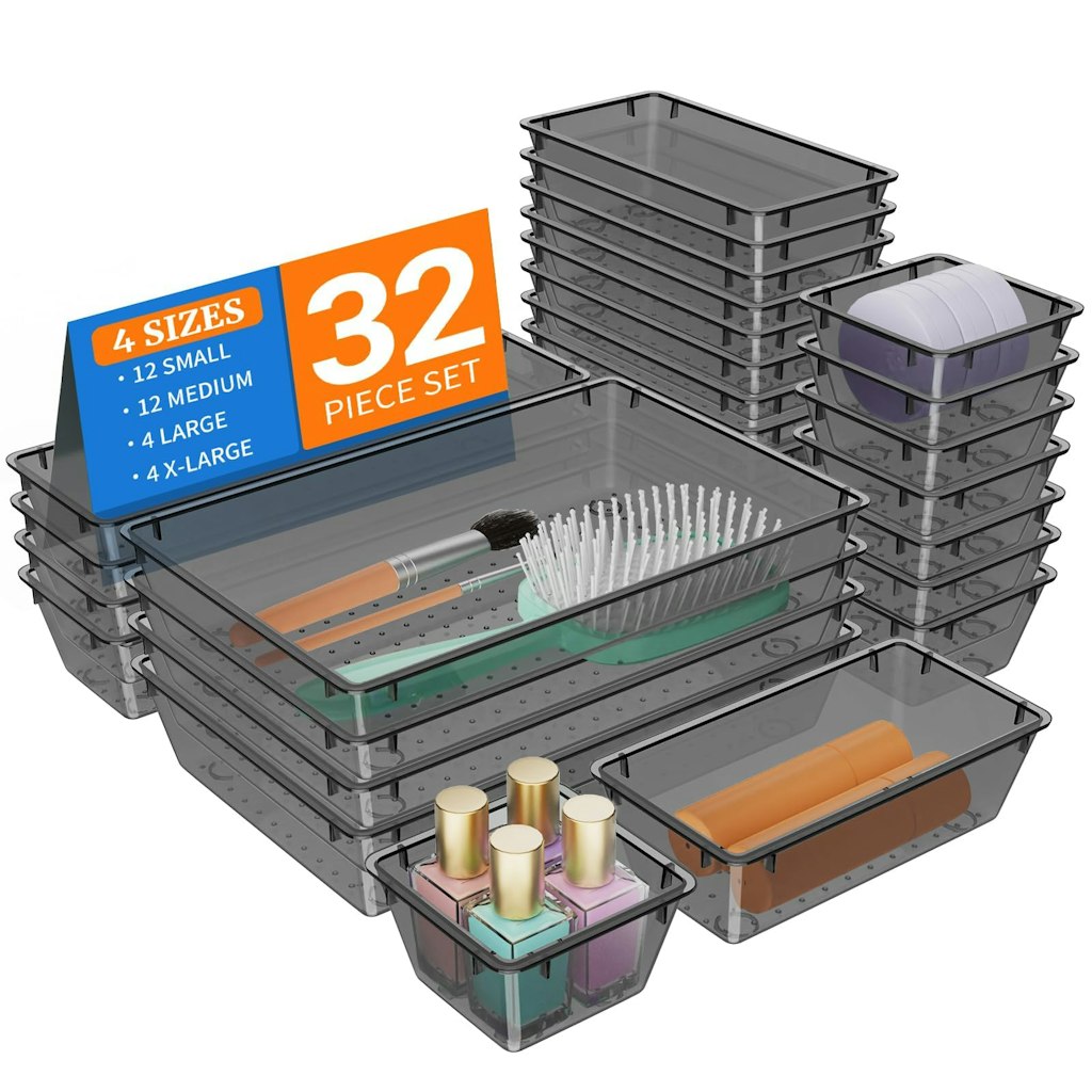 StorMiracle 32-Piece Drawer Organizer Set: $7.49