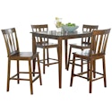 Mainstays Mission 5-Piece Solid Wood Dining Set for $167 + free shipping