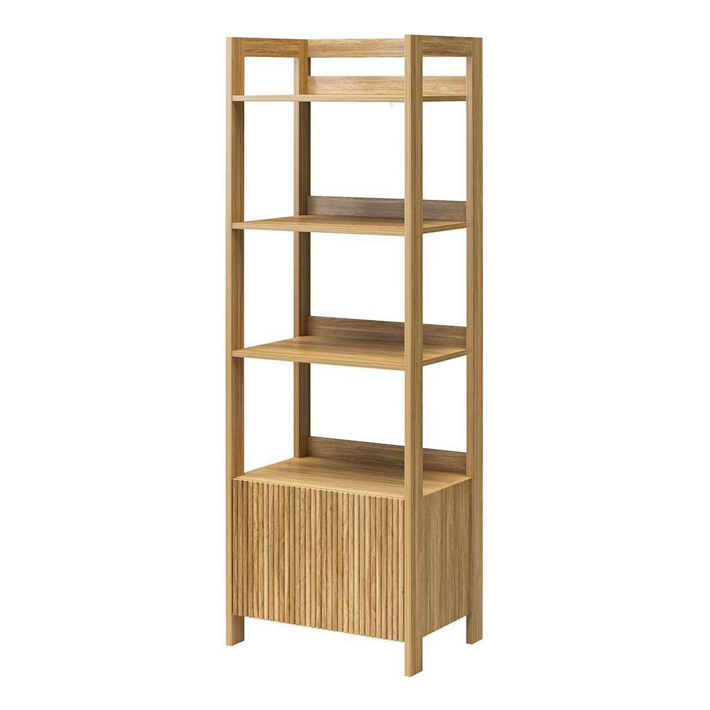 Mainstays 4-Shelf Reeded Bookcase: $65