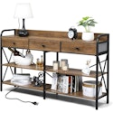 Ktaxon Console Table w/ Outlets for $90 + free shipping