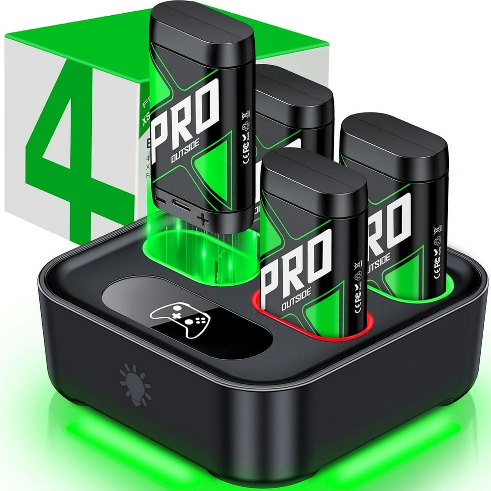 Esywen Xbox Controller Rechargeable Battery Pack 4-Pack: $26.99 Esywen Xbox Controller Rechargeable Battery Pack 4-Pack: $26.99