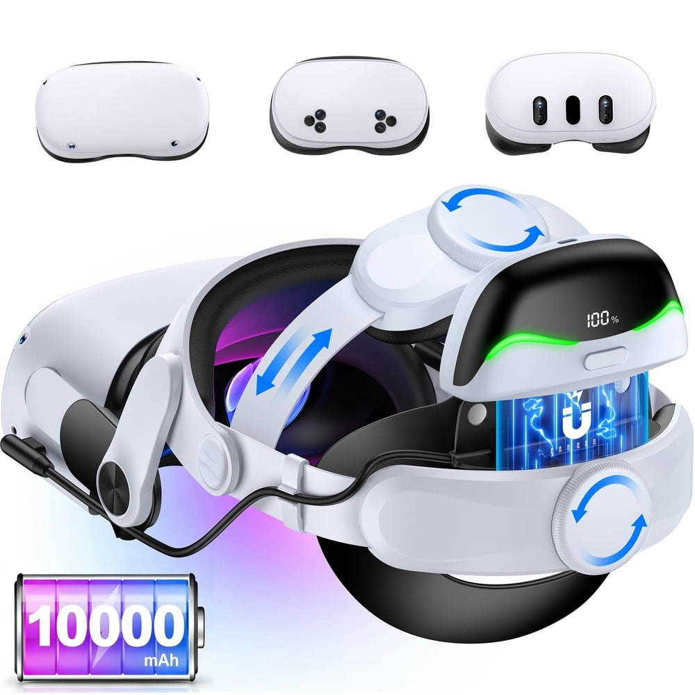10,000mAh Battery Head Strap for Meta Quest 3S/3/2: $43.98 10,000mAh Battery Head Strap for Meta Quest 3S/3/2: $43.98
