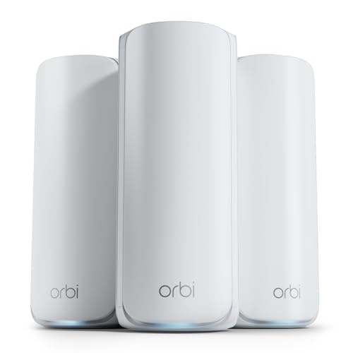 Netgear Orbi 770 Series RBE773 Tri-Band WiFi 7 Mesh System 3-Pack: $629.99 Netgear Orbi 770 Series RBE773 Tri-Band WiFi 7 Mesh System 3-Pack: $629.99
