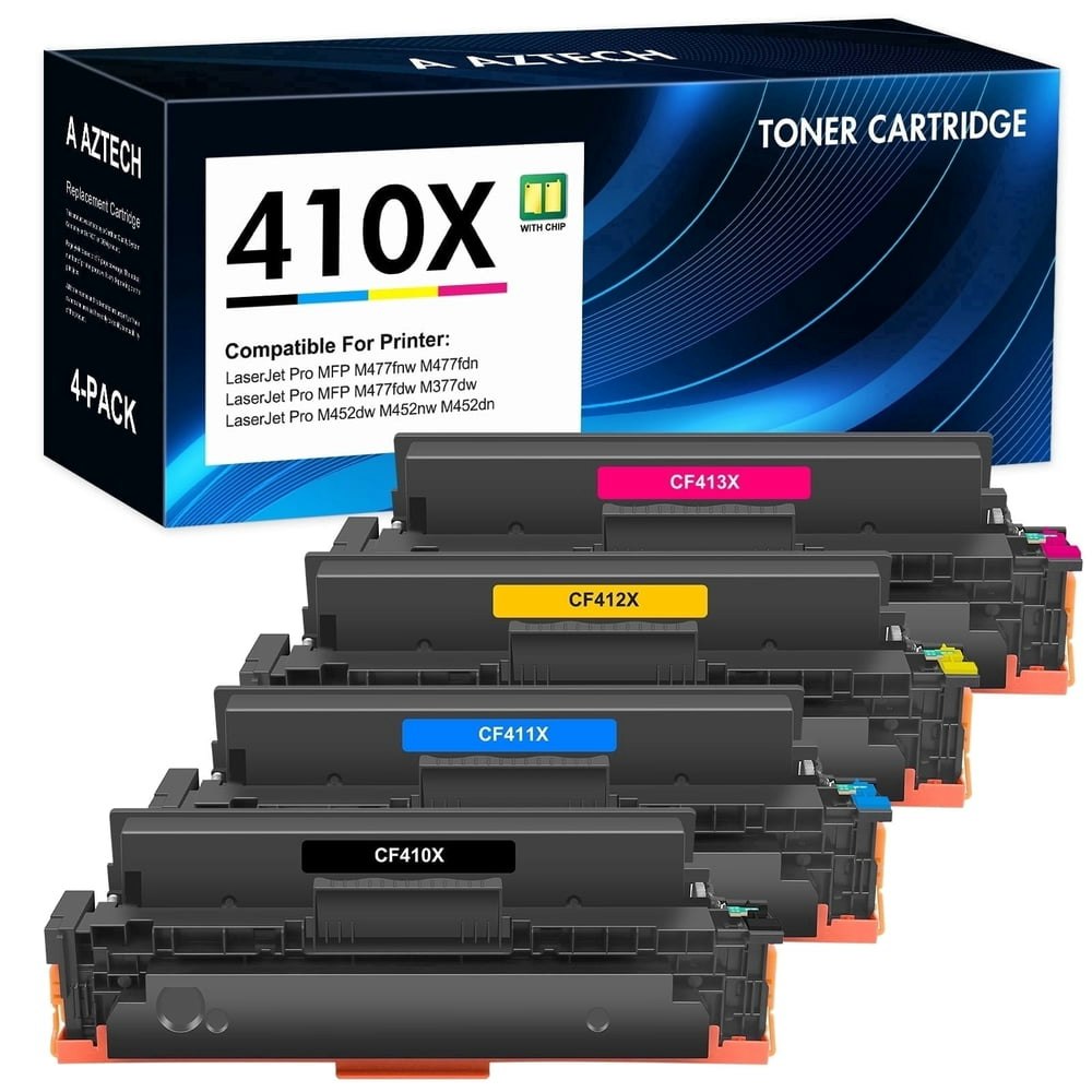 HP 410X Toner Cartridge 4-Pack: $38.59