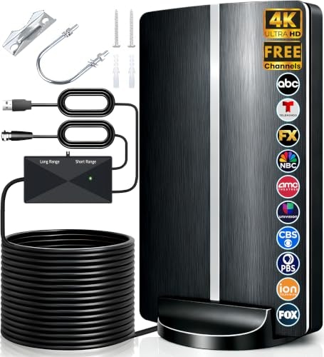 Long Range Digital TV Antenna 38-Foot Cable: $56.99