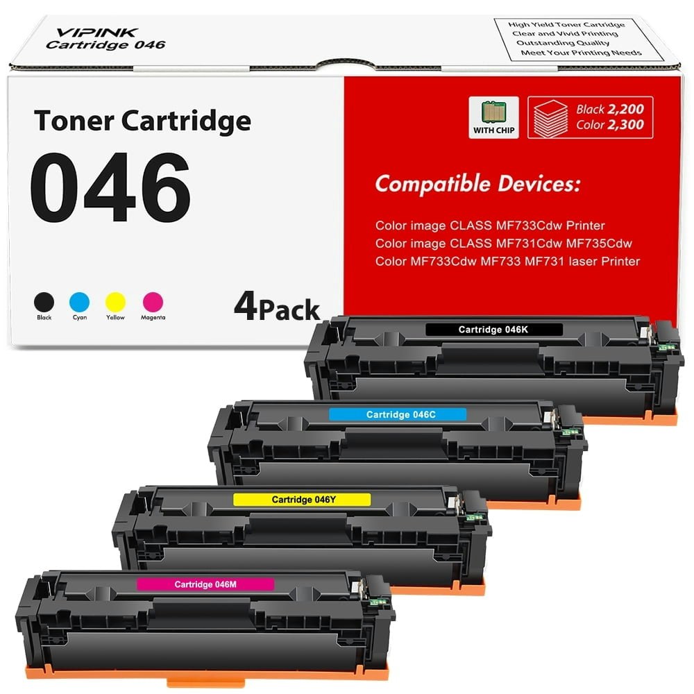 Canon 046H Toner Cartridge 4-Pack: $47.99