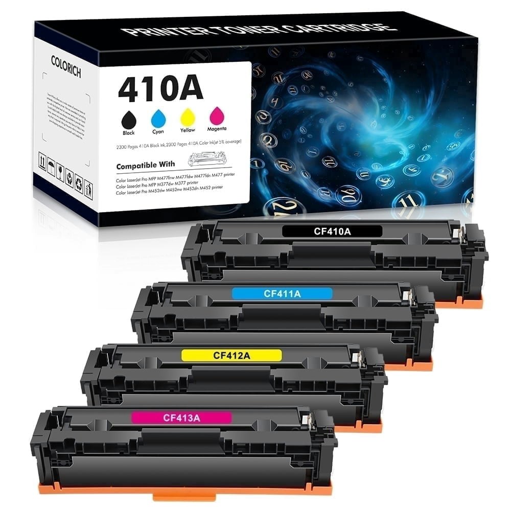 410A Toner Cartridge 4-Pack: $36.66