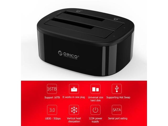 6228US3 USB 3.0 to SATA Dual Bay External Hard Drive Docking Station: $97.96