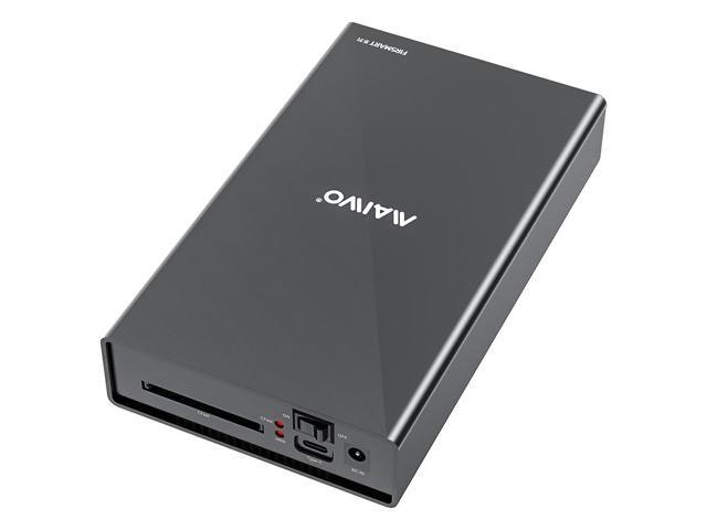 Maiwo Aluminum 2.5/3.5-inch SATA HDD/SSD External Enclosure with CFast Card Reader: $25.99