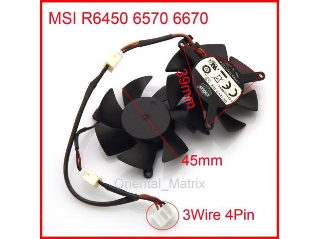 MSI R6450 6570 6670 Graphics Card Cooling Fan: $41.19