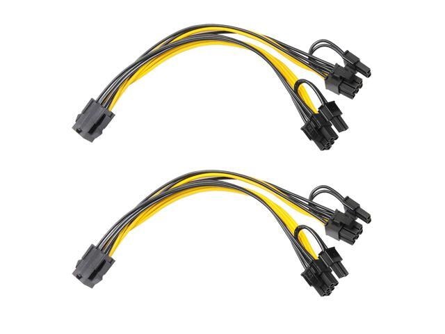 GPNE PCI-E 8-Pin Male to Dual 8-Pin Splitter Cable 2-Pack: $9.99