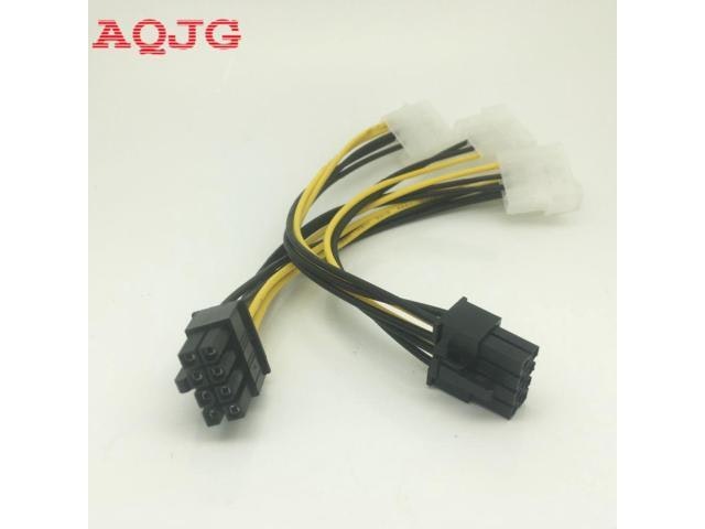 8-Pin PCI Express to Dual 4-Pin Molex Graphics Card Power Cable: $11.99