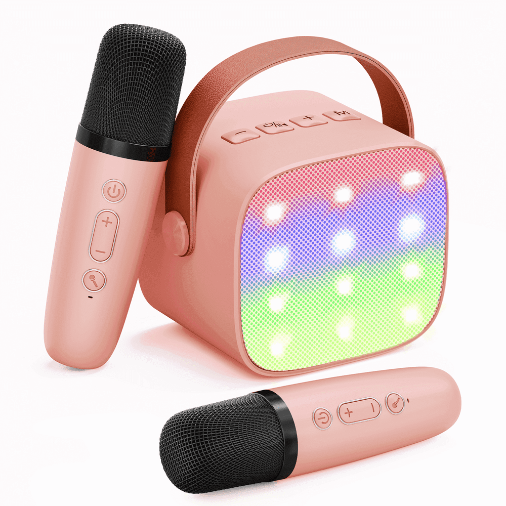 Bonaok Mini Portable Karaoke Machine with 2 Microphones: $18.99 Bonaok Mini Portable Karaoke Machine with 2 Microphones: $18.99