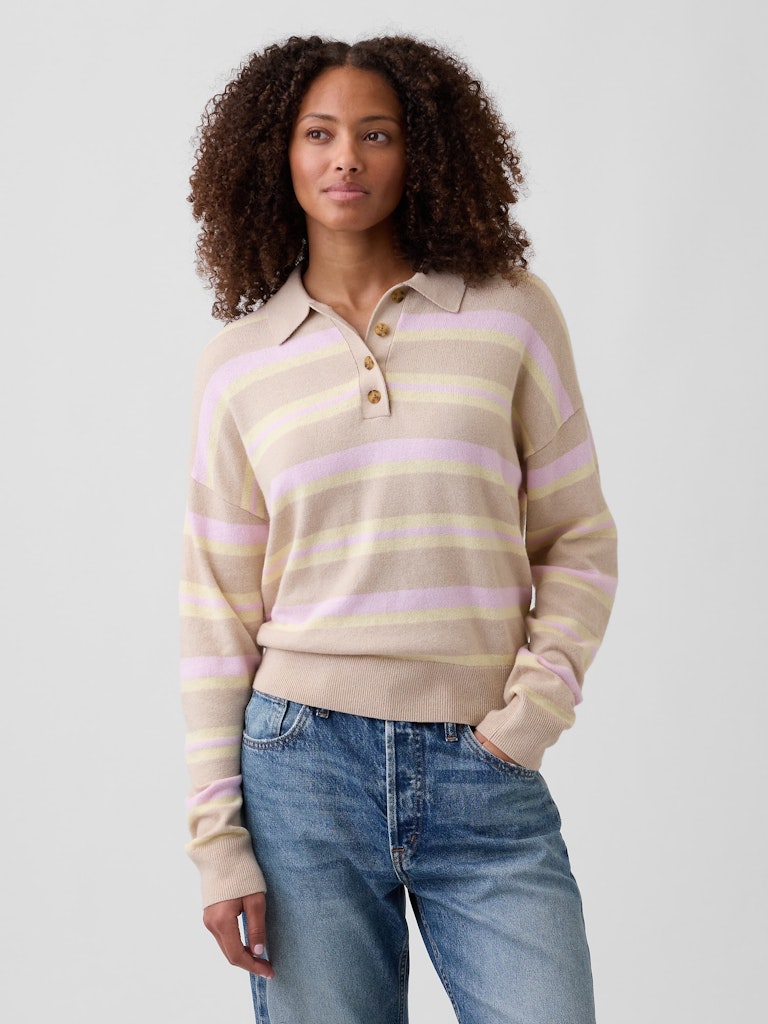 CashSoft Relaxed Sweater Polo Shirt: $27.99 CashSoft Relaxed Sweater Polo Shirt: $27.99