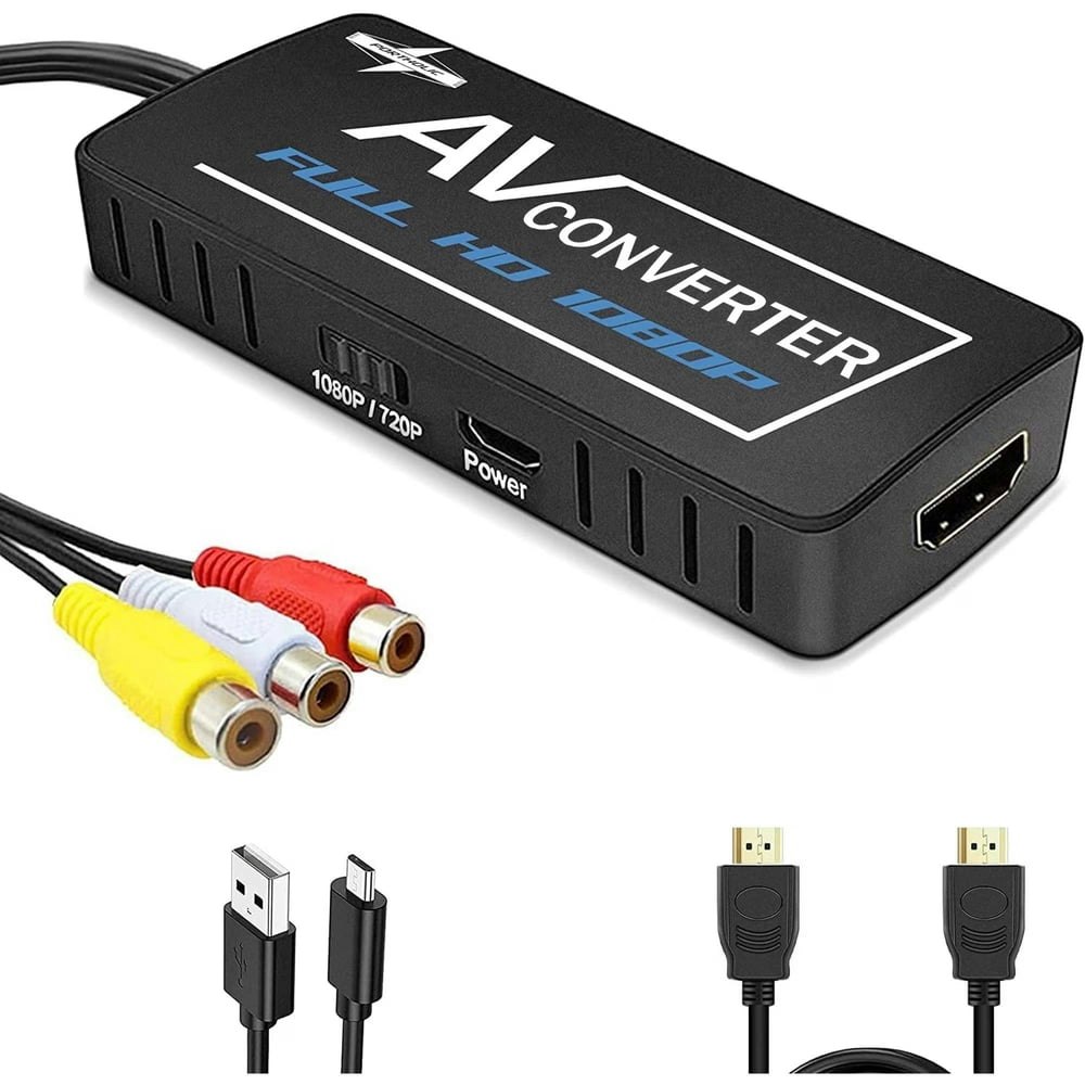 Portholic RCA to HDMI Converter: $16.99 Portholic RCA to HDMI Converter: $16.99