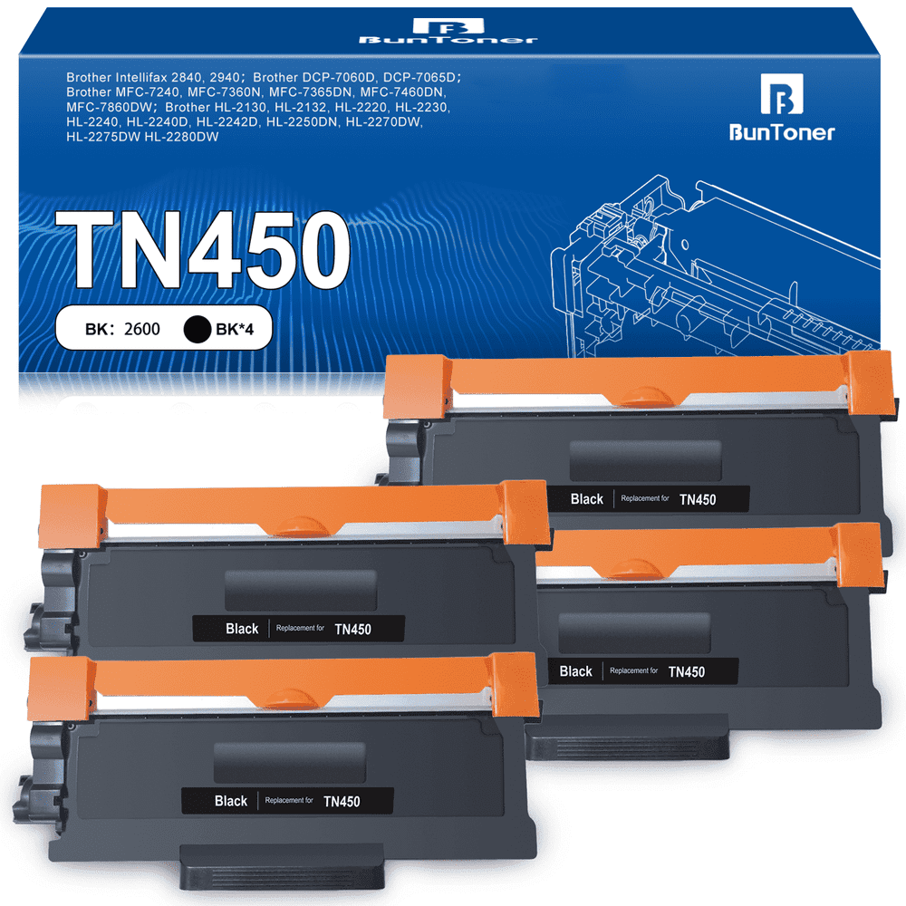 TN450 Toner Cartridge Replacement 4-Pack: $29.96