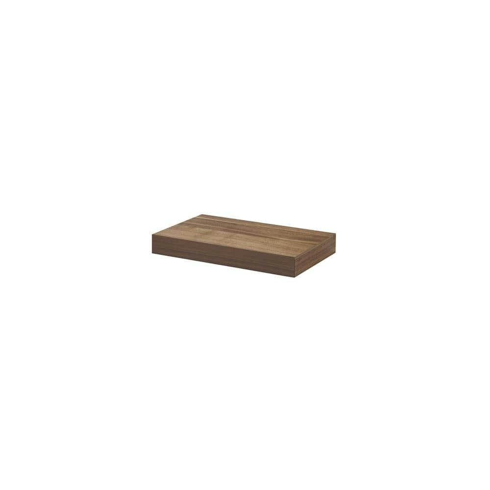 Big Boy 17.5" x 9.8" x 2" Walnut Floating Wall Shelf: $51.32