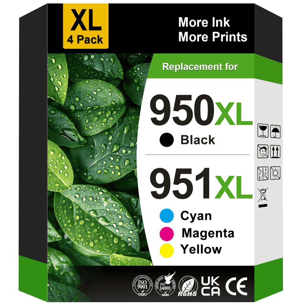 950XL and 951XL Ink Cartridges 4-Pack: $13.84