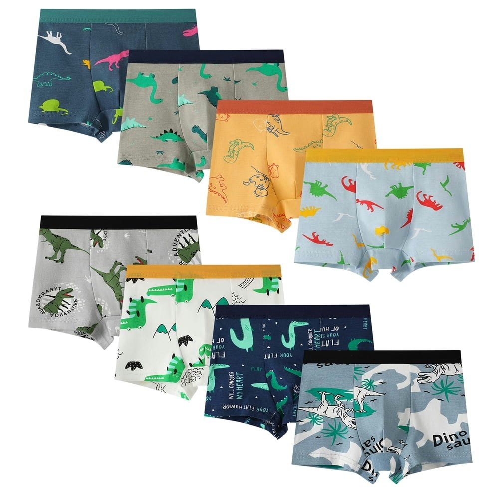 Hbhpov Boys Dinosaur Boxer Briefs 8-Pack: $14.99 Hbhpov Boys Dinosaur Boxer Briefs 8-Pack: $14.99